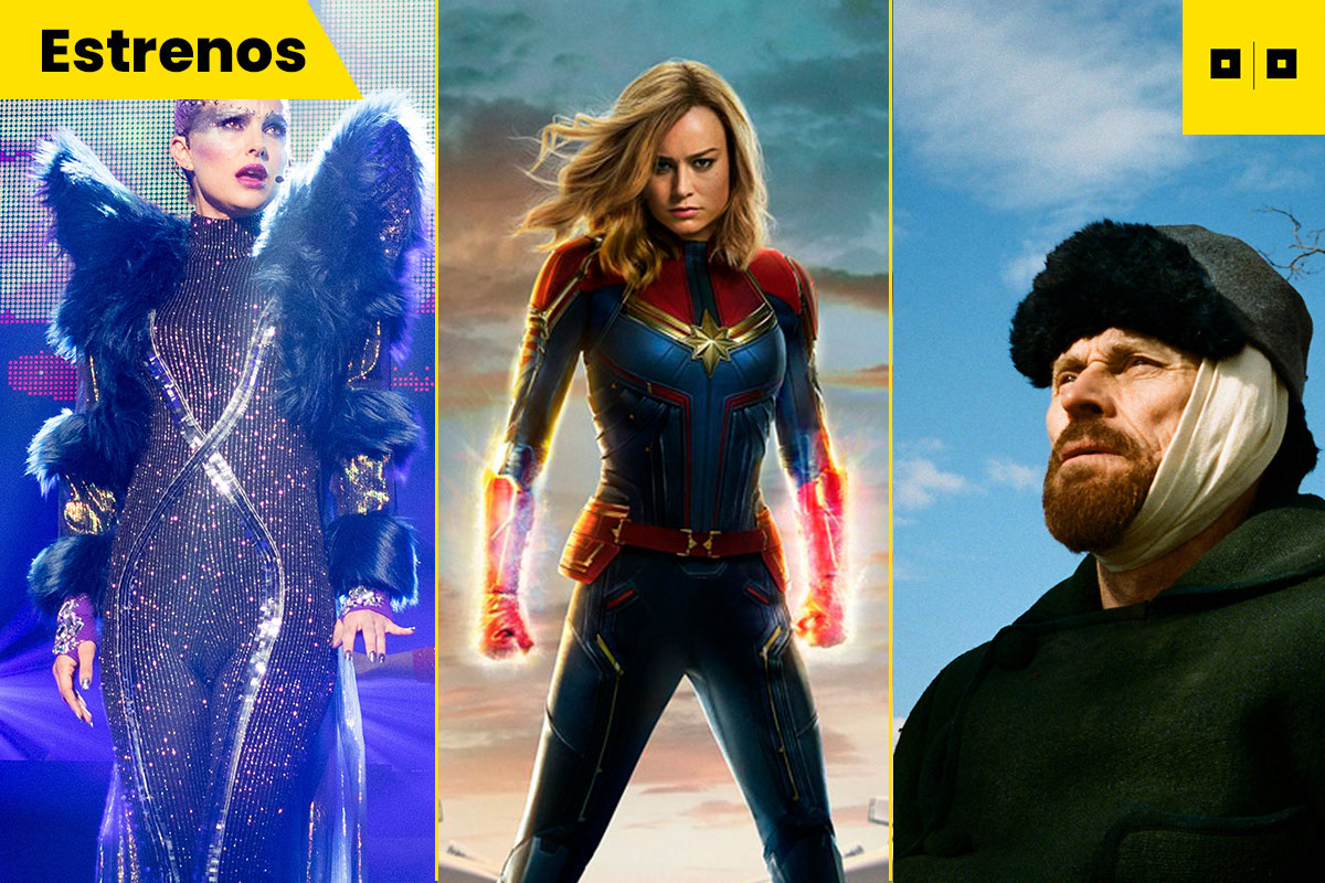 Lee más sobre el artículo En cartelera: Captain Marvel y Van Gogh en la puerta de la eternidad